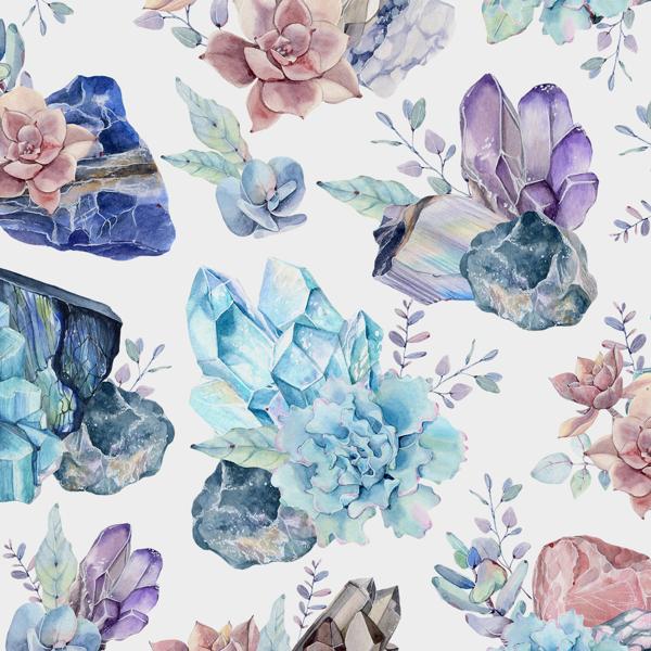Crystal Blue — cushion 6 of 6, the printed design