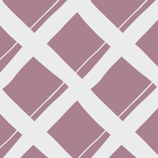 Mauve Lines — cushion 1 of 6, the printed design