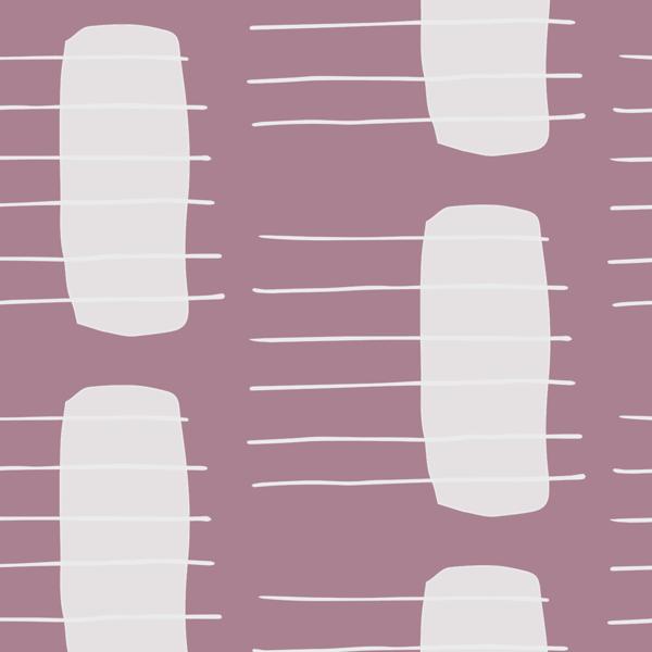 Mauve Lines — cushion 4 of 6, the printed design
