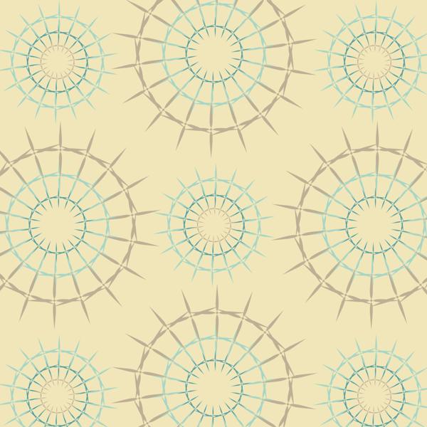 Teal Medallion — cushion 1 of 6, the printed design