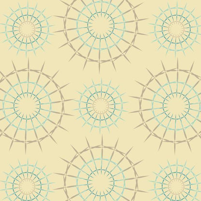 Teal Medallion — cushion 1 of 6, the printed design