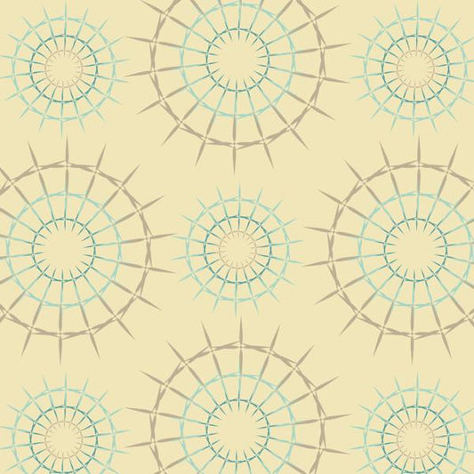 Teal Medallion — cushion 1 of 6, the printed design