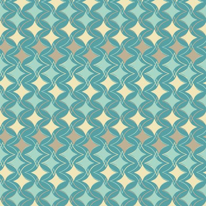 Teal Medallion — cushion 2 of 6, the printed design