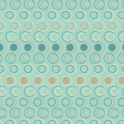 Teal Medallion — cushion 3 of 6, the printed design