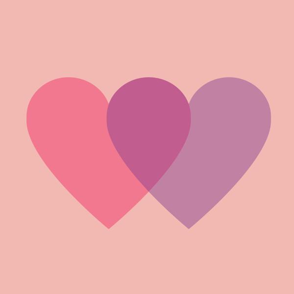 Love Hearts — cushion 4 of 6, the printed design