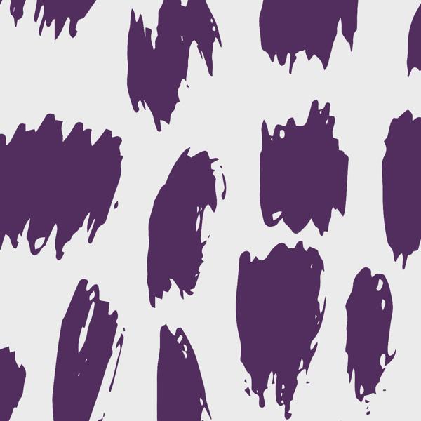 Plum Brush — cushion 3 of 6, the printed design