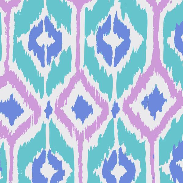 Pastel Ikat — cushion 3 of 6, the printed design