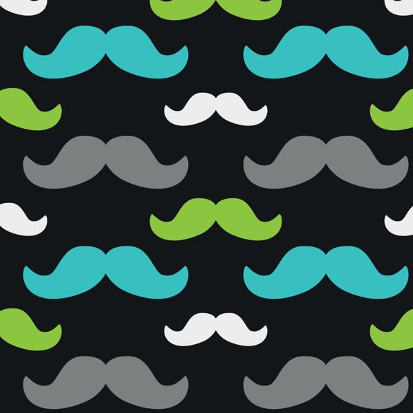 Moustache — cushion 4 of 6, the printed design
