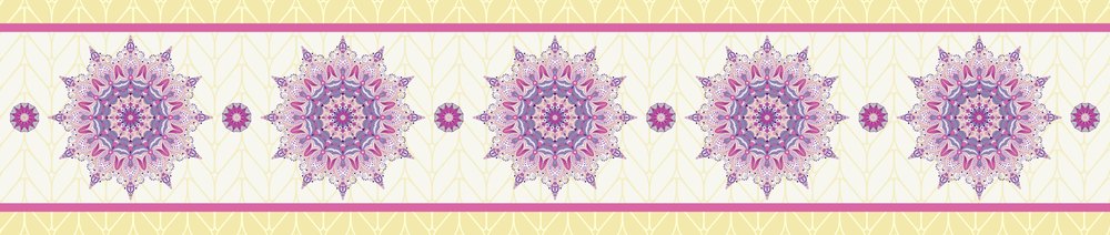 Mandala Bloom — the dining-table runner, 250 × 50 cm