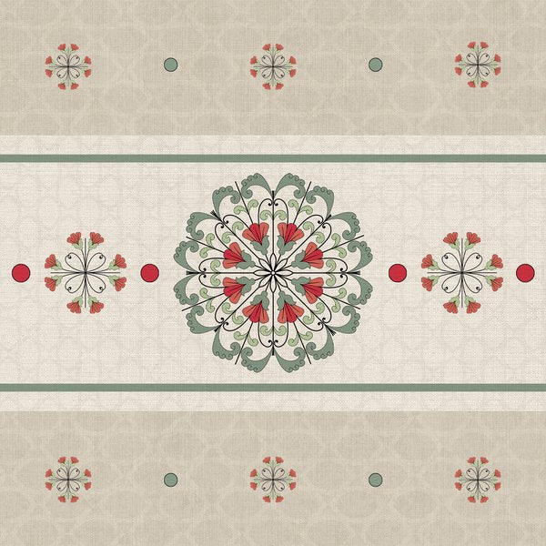 ميداليات حمراء — الكوشن 2 من 3، التصميم المطبوع
