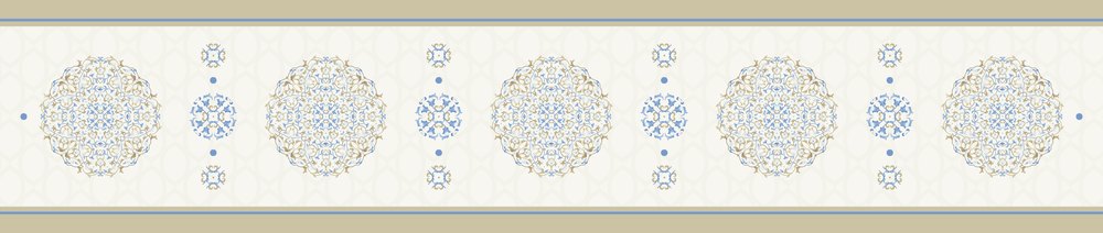 Pearl Arabesque — the dining-table runner, 250 × 50 cm