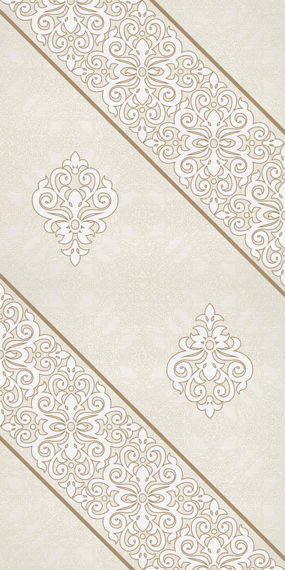 Golden Damask — the right curtain panel
