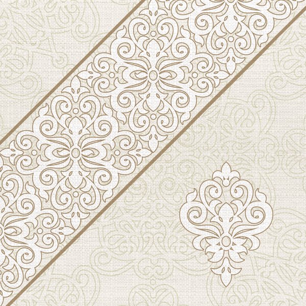 Golden Damask — cushion 1 of 3, the printed design