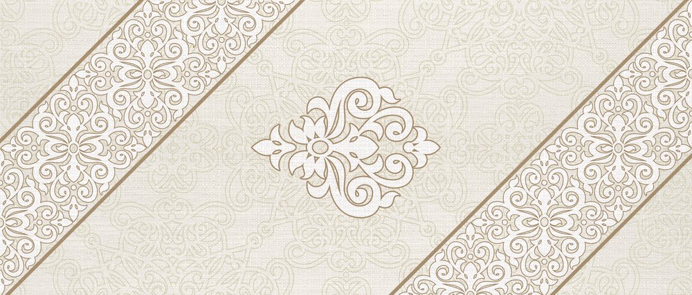 Golden Damask — the coffee-table runner, 100 × 50 cm