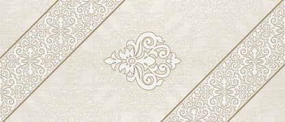 Golden Damask — the coffee-table runner, 100 × 50 cm