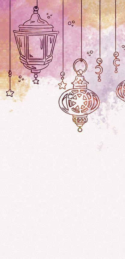 Rose Lanterns — the left curtain panel