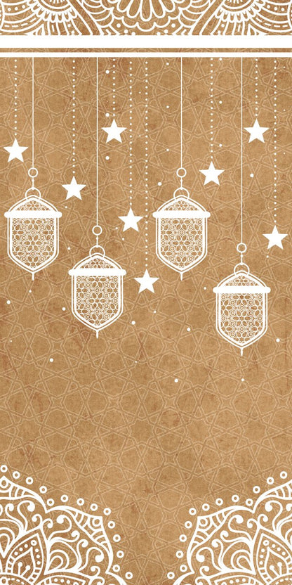 Golden Lanterns — the right curtain panel