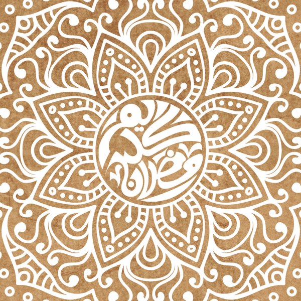 Golden Lanterns — cushion 1 of 3, the printed design