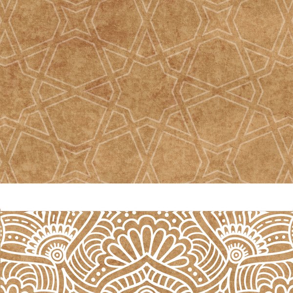 Golden Lanterns — cushion 3 of 3, the printed design
