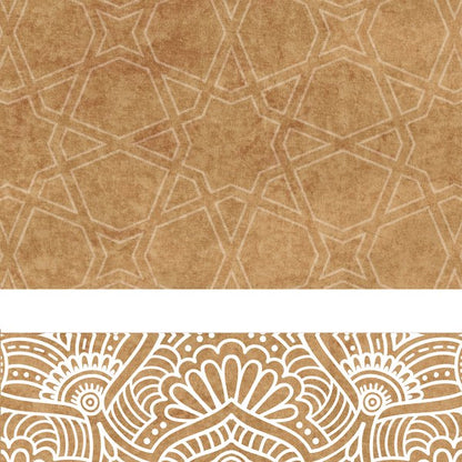 Golden Lanterns — cushion 3 of 3, the printed design