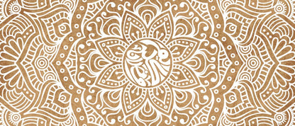 Golden Lanterns — the coffee-table runner, 100 × 50 cm