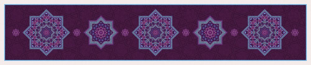 جيو جمشتي — مفرش السفرة، 250×50 سم