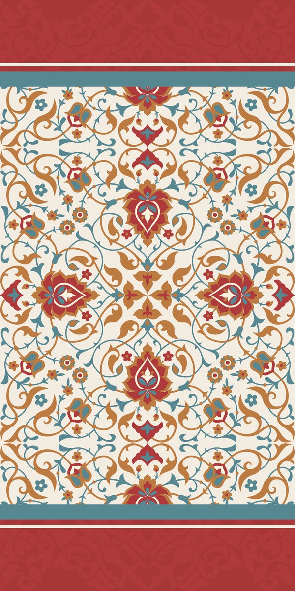 Ottoman Garden — the left curtain panel