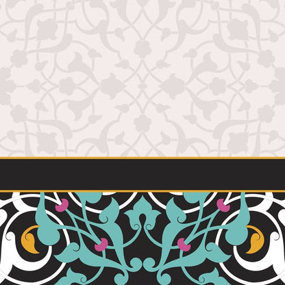 Teal Calligraphy — cushion 3 of 3, the printed design