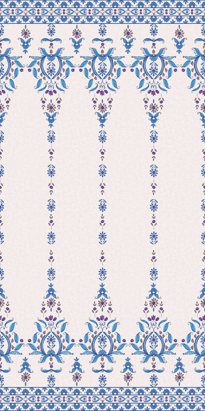 Blue Porcelain — the curtain panel, the same design on both panels
