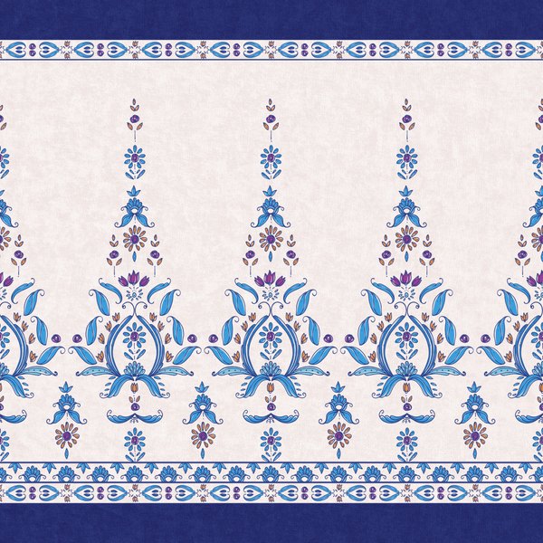 Blue Porcelain — cushion 3 of 3, the printed design