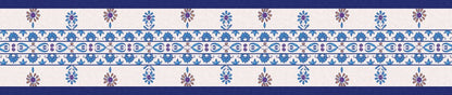 Blue Porcelain — the dining-table runner, 250 × 50 cm