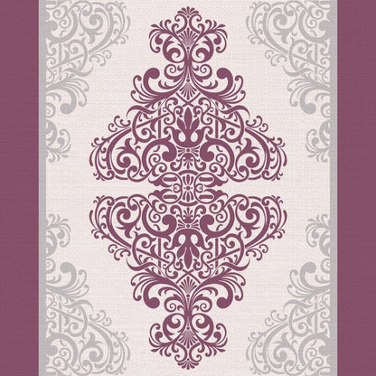 Plum Damask — cushion 1 of 3, the printed design