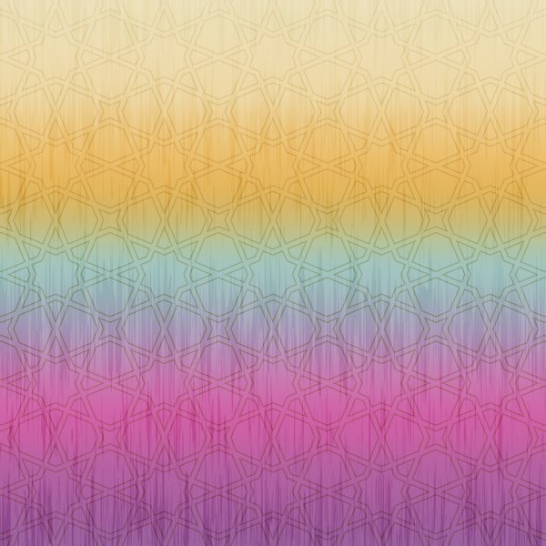 Ombre Lanterns — cushion 1 of 3, the printed design