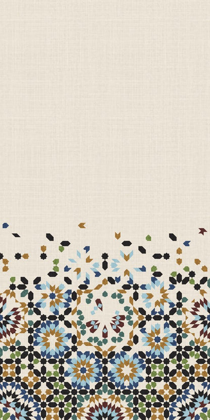 Mosaic Confetti — the curtain panel, the same design on both panels