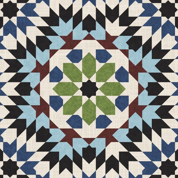 Mosaic Confetti — cushion 2 of 3, the printed design