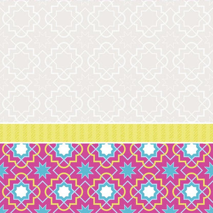 Pink & Lime Stars — cushion 3 of 3, the printed design