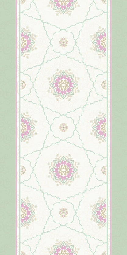 ماندالا نعناعية — لوحة الستارة اليسرى