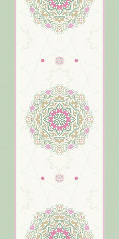 ماندالا نعناعية — لوحة الستارة اليمنى