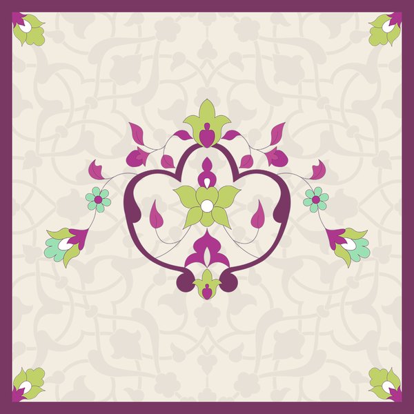 Plum Arches — cushion 3 of 3, the printed design