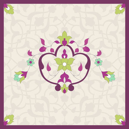Plum Arches — cushion 3 of 3, the printed design