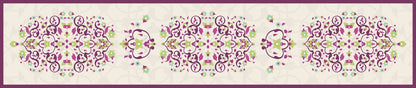 Plum Arches — the dining-table runner, 250 × 50 cm
