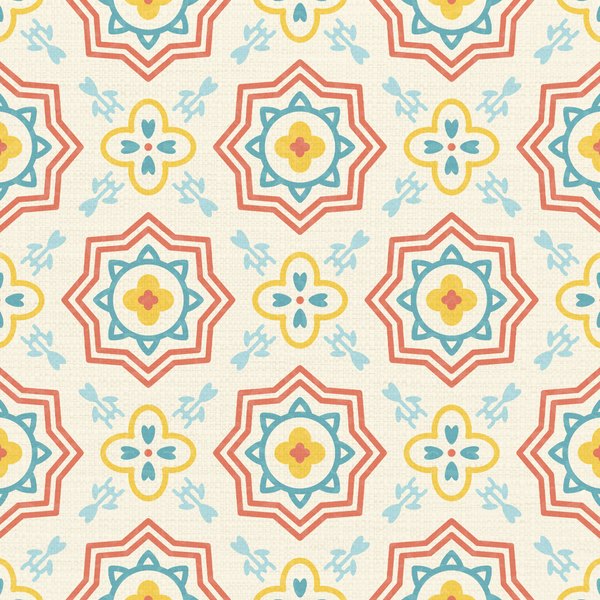 Pastel Lanterns — cushion 1 of 3, the printed design