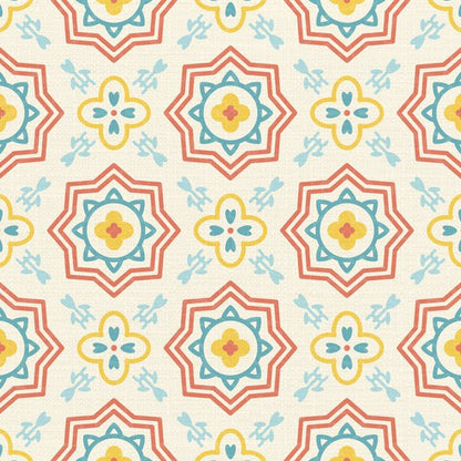 Pastel Lanterns — cushion 1 of 3, the printed design