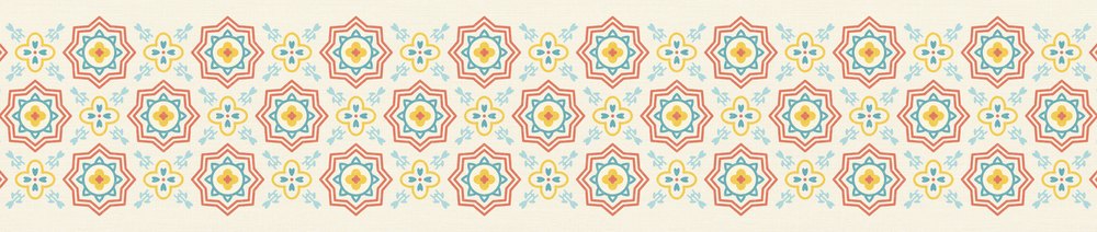 Pastel Lanterns — the dining-table runner, 250 × 50 cm