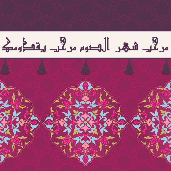 Magenta Arabesque — cushion 2 of 3, the printed design