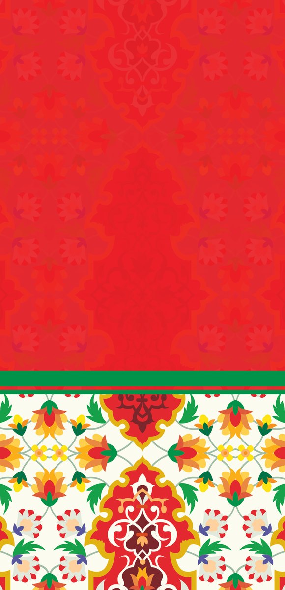Red Tulip — the right curtain panel