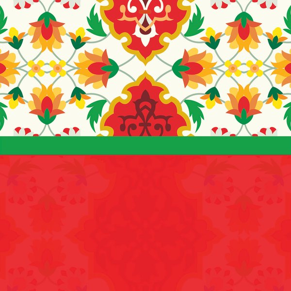 Red Tulip — cushion 1 of 3, the printed design