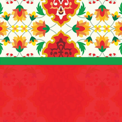 Red Tulip — cushion 1 of 3, the printed design