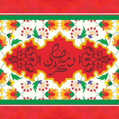 Red Tulip — cushion 2 of 3, the printed design