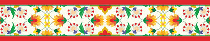 Red Tulip — the dining-table runner, 250 × 50 cm